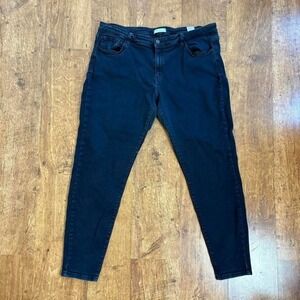 Kancan Signature faded navy blue mid‎ rise skinny jeans